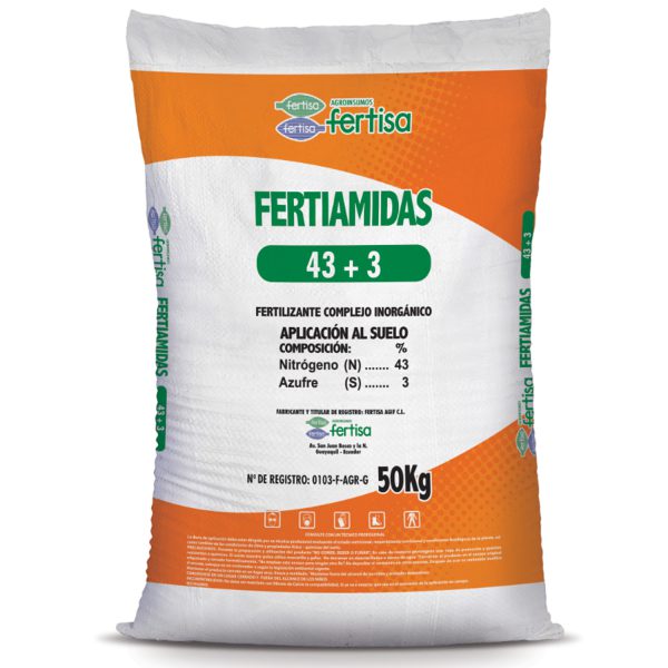 Fertiamidas 43N + 3S - Fertilizante
